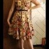 Pinupgirlclothing.com OYS XS, L, 3x, 4x Heidi In Brown Tiki Tiles - L33 Shop All In-Stock Items By Size