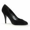 Pleaser Milkshake Pump In Black Velvet