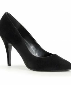 Pleaser Milkshake Pump In Black Velvet