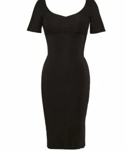 What's New, Pussycat? The Priscilla 60s Wiggle Dress In Black | Pinup Couture 38 What's New, Pussycat? The Priscilla 60s Wiggle Dress In Black | Pinup Couture