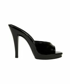 Pleaser The Bad Girl Platform Mule Heel In Black Vegan Patent | Pinup Girl Clothing 13 Pleaser The Bad Girl Platform Mule Heel In Black Vegan Patent | Pinup Girl Clothing