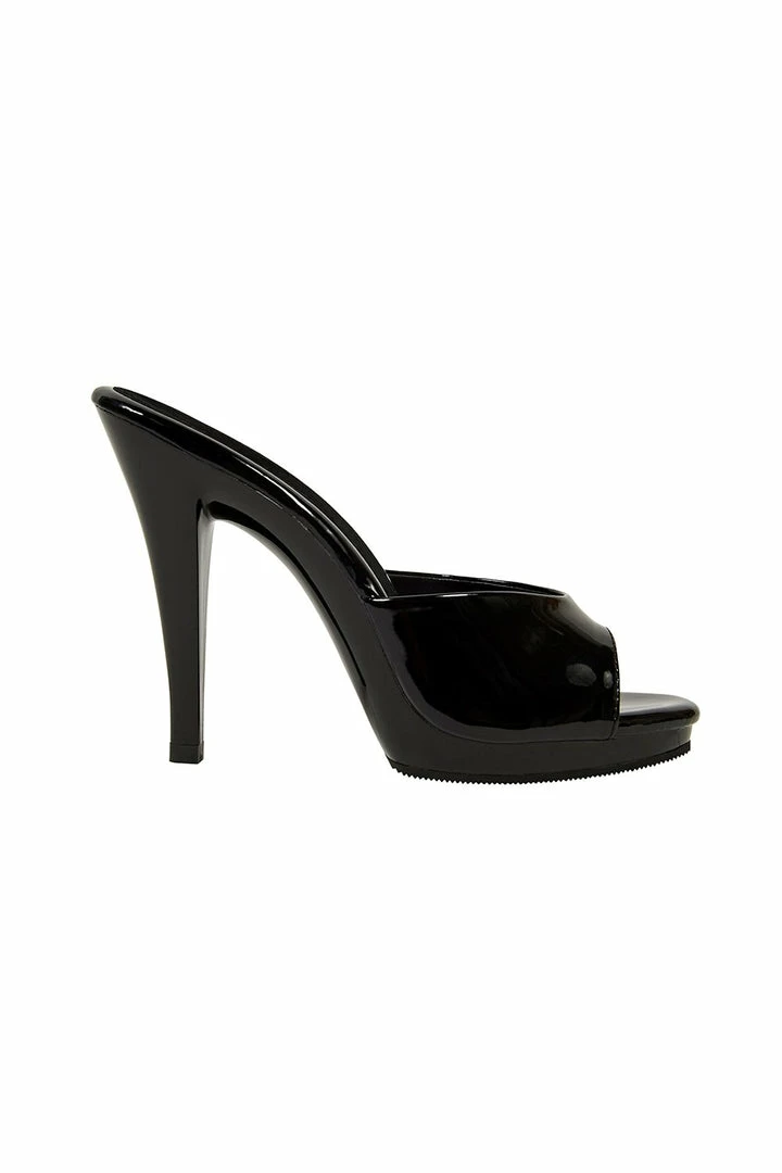 Pleaser The Bad Girl Platform Mule Heel In Black Vegan Patent | Pinup Girl Clothing 8 Pleaser The Bad Girl Platform Mule Heel In Black Vegan Patent | Pinup Girl Clothing