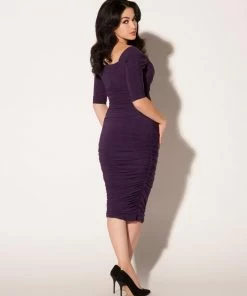 Laura Byrnes Design Shop All In-Stock Items By Size Laura Byrnes California Monica Wiggle Dress In Dark Purple 12 Laura Byrnes Design Shop All In-Stock Items By Size Laura Byrnes California Monica Wiggle Dress In Dark Purple