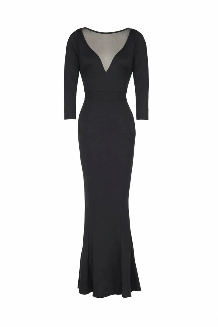 Theodora Gown In Black Ponte De Roma | Deadly Dames What's New, Pussycat? 15 Theodora Gown In Black Ponte De Roma | Deadly Dames What's New, Pussycat?