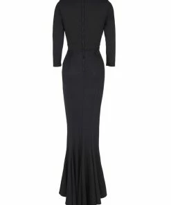 Theodora Gown In Black Ponte De Roma | Deadly Dames What's New, Pussycat? 29 Theodora Gown In Black Ponte De Roma | Deadly Dames What's New, Pussycat?