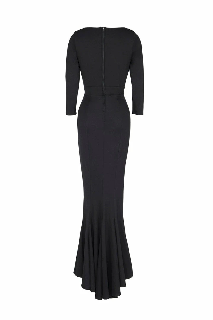 Theodora Gown In Black Ponte De Roma | Deadly Dames What's New, Pussycat? 16 Theodora Gown In Black Ponte De Roma | Deadly Dames What's New, Pussycat?