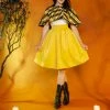 OYS Magically Made For Couture For Every Body Celestina Reversible Capelet In Black And Yellow House Harlequin Shop All In-Stock Items By Size