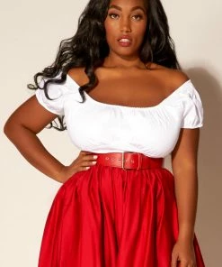 Shop All In-Stock Items By Size The Perfect Vintage Peasant Top In White | Pinup Couture