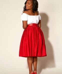 Shop All In-Stock Items By Size The Perfect Vintage Peasant Top In White | Pinup Couture