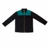 Pinup Couture OYS - Couture For Every Body Men's Fleetwood Jacket In Black With Teal Contrast Shop All In-Stock Items By Size