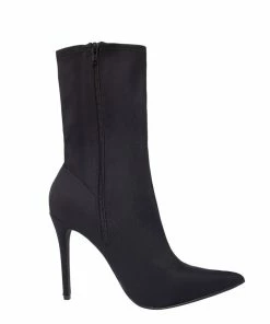 Pinup Girl Clothing Shop All In-Stock Items By Size Final Sale - Night Owl Mid Ankle Boot In Black