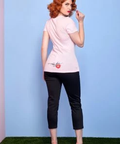 Traci Lords For Couture For Every Body Shop All In-Stock Items By Size Final Sale - Women's Beat It Creep T-shirt In Pink By Traci Lords