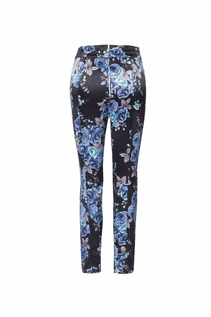 Final Sale - LB Trousers In Blue Roses | Laura Byrnes Design Shop All In-Stock Items By Size 4 Final Sale - LB Trousers In Blue Roses | Laura Byrnes Design Shop All In-Stock Items By Size