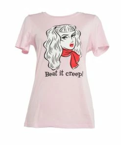 Traci Lords For Couture For Every Body Shop All In-Stock Items By Size Final Sale - Women's Beat It Creep T-shirt In Pink By Traci Lords