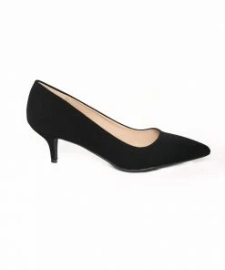 Vendor-unknown Shop All In-Stock Items By Size OYS - 6 - Final Sale - Comfortably Chic Faux Suede Pump In Black