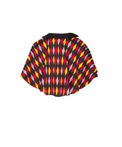 OYS Magically Made For Couture For Every Body Celestina Reversible Capelet In Black And Red House Harlequin Shop All In-Stock Items By Size