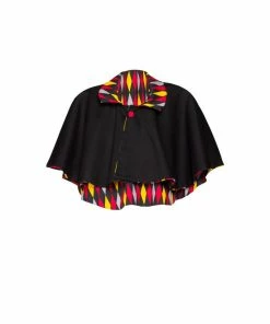 OYS Magically Made For Couture For Every Body Celestina Reversible Capelet In Black And Red House Harlequin Shop All In-Stock Items By Size