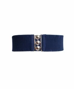 Malco Modes Lock It In Vintage Inspired Stretch Belt In Navy Shop All In-Stock Items By Size