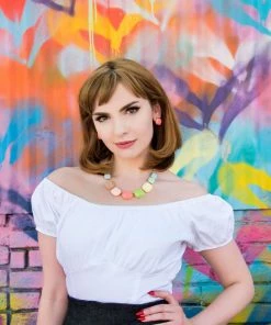 The Perfect Vintage Peasant Top In White | Pinup Couture Shop All In-Stock Items By Size 37 The Perfect Vintage Peasant Top In White | Pinup Couture Shop All In-Stock Items By Size