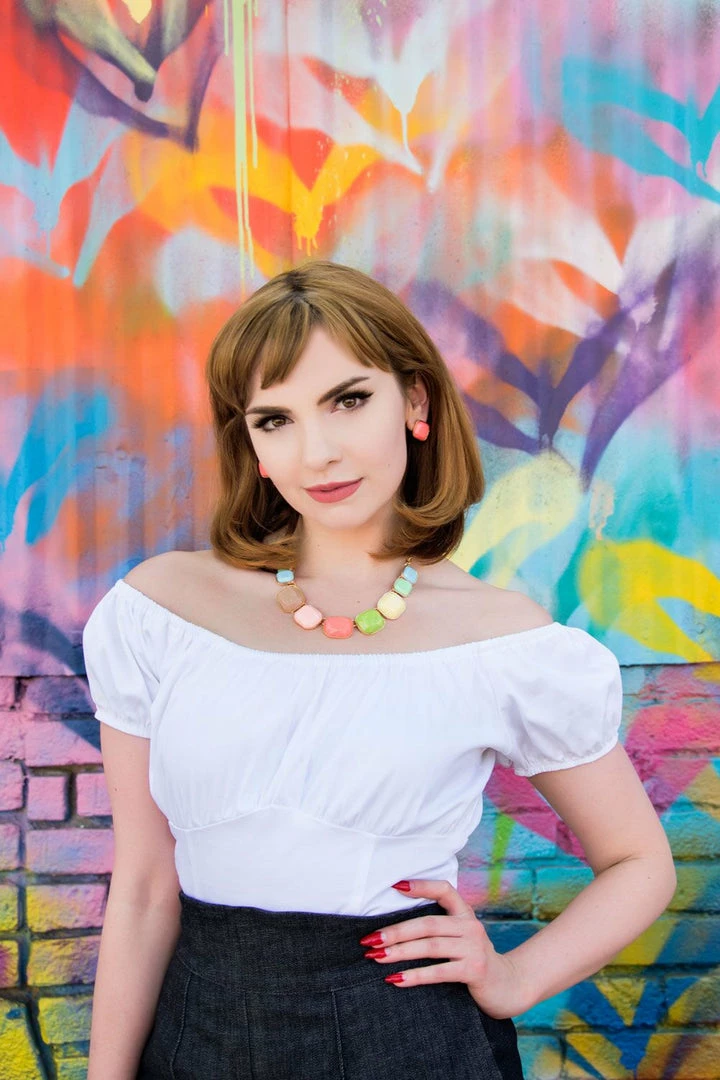 The Perfect Vintage Peasant Top In White | Pinup Couture Shop All In-Stock Items By Size 17 The Perfect Vintage Peasant Top In White | Pinup Couture Shop All In-Stock Items By Size