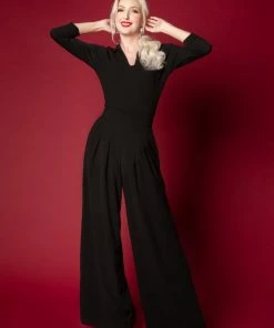 Vintage Sweater Girl Pullover In Black | Pinup Couture Shop All In-Stock Items By Size