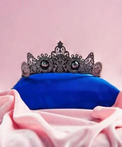 Loschy Designs Arya Tiara In Black